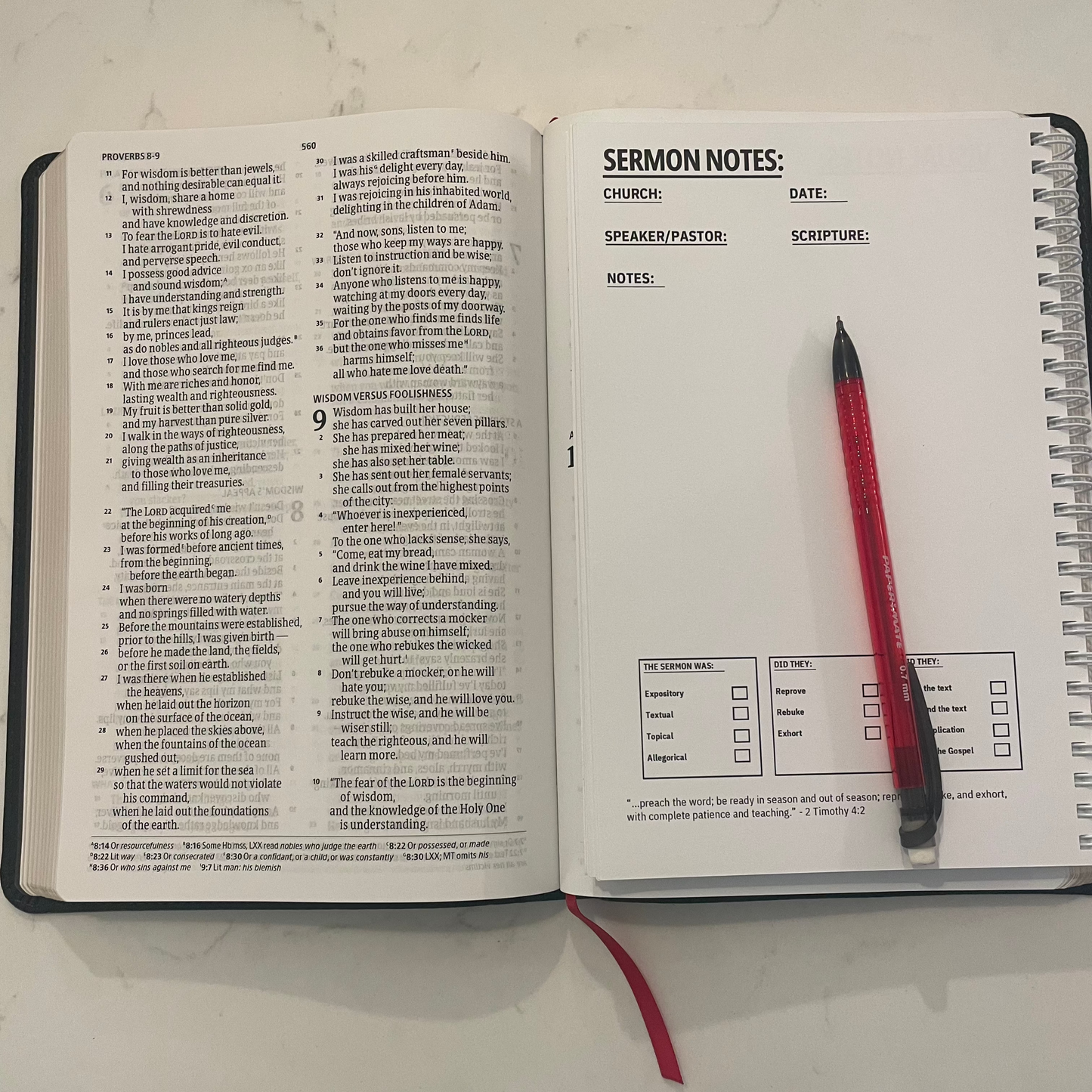 Sermon Review Journal