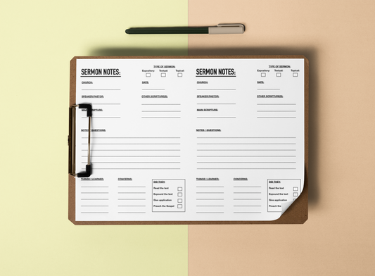 Sermon Review Form
