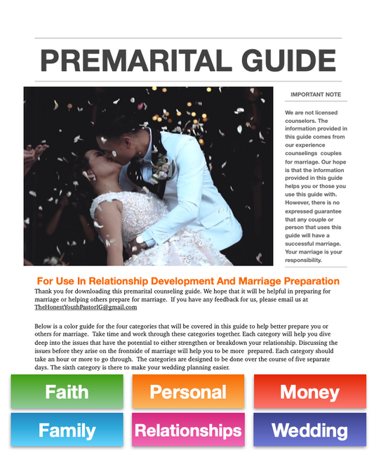 Premarital Counseling Downloadable Guide - PDF